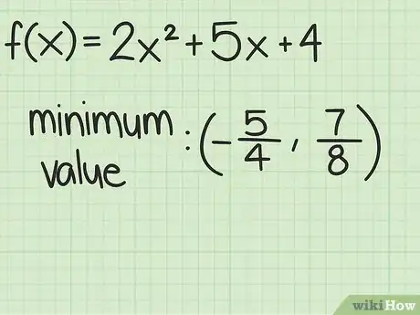 Image titled Find the Maximum or Minimum Value of a Quadratic Function Easily Step 5