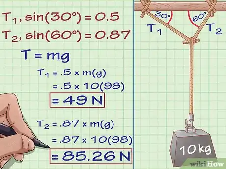 Image titled Calculate Tension in Physics Step 8