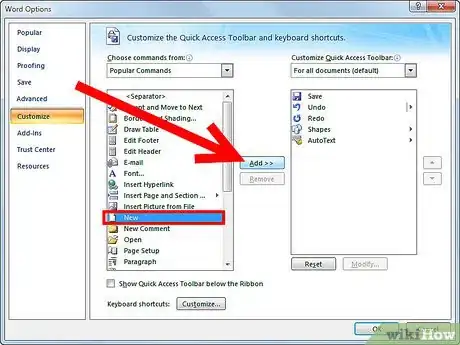 Image titled Customize the Quick Access Toolbar in Microsoft Word (Windows 7) Step 3