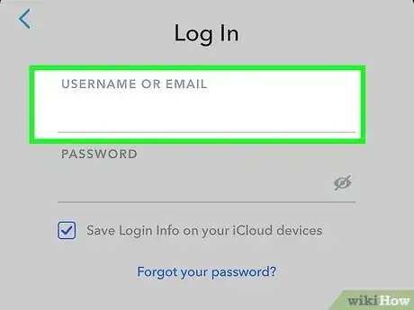 Image titled Log in to Snapchat Step 3