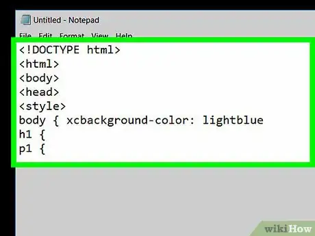 Image titled Create a Simple CSS Stylesheet Using Notepad Step 15