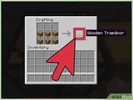 Image titled Make a Trapdoor in Minecraft Step 3