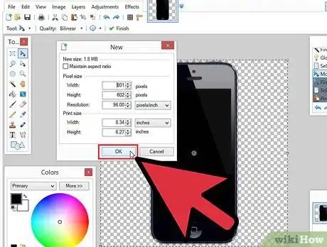 Image titled Make a Drop Shadow in Paint.Net Step 9