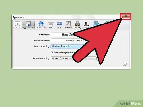 Image titled Change the Appearance Settings on Safari Step 10