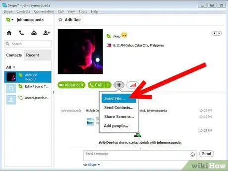 Image titled Transfer a File With Skype Step 3