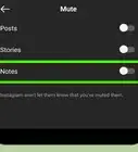 Mute a Note on Instagram