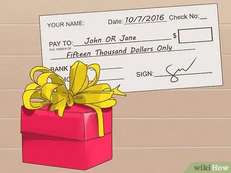 Image titled Write a Check As a Wedding Gift Step 6