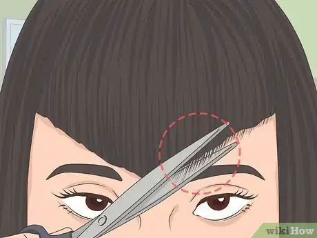 Image titled Cut Triangle Bangs Step 11