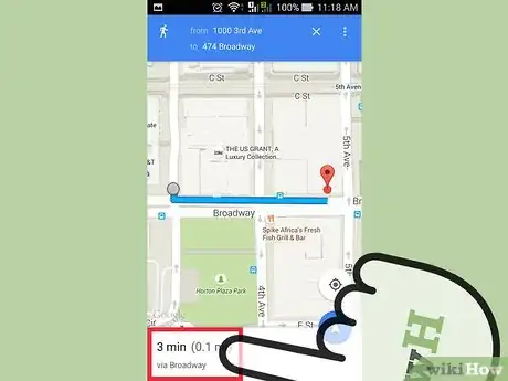 Image titled Get Walking Directions on Google Maps Step 11