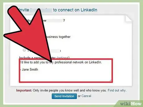 Image titled Send an Invitation on LinkedIn Step 7