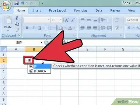 Image titled Use the IF Function in Spreadsheets Step 3