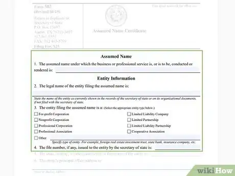 Image titled Apply for a DBA in Texas Step 8