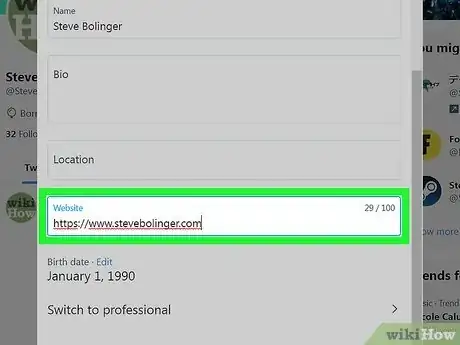 Image titled Link Your Website to Your Twitter Step 4