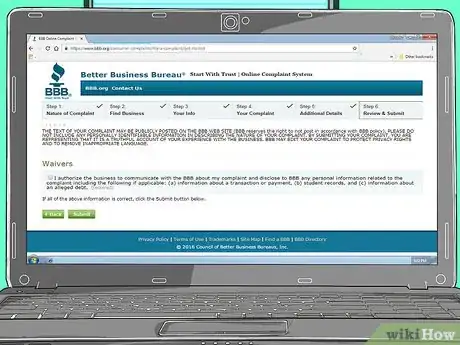 Image titled File a Complaint With the Better Business Bureau Online Step 10