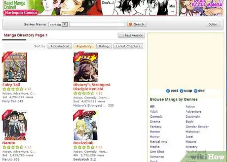 Image titled Read Manga Online at MangaFox.Com Step 3