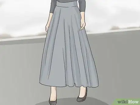 Image titled Wear a Skirt in the Winter Step 1