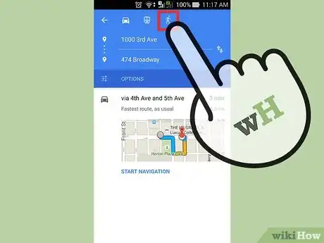 Image titled Get Walking Directions on Google Maps Step 10