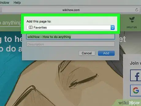 Image titled Add a Bookmark in Safari Step 13