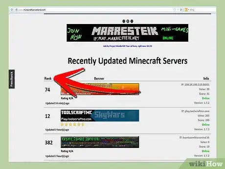 Image titled Find Minecraft Servers to Play on Step 2Bullet1