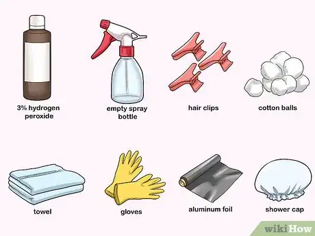 Image titled Bleach Your Hair With Hydrogen Peroxide Step 2