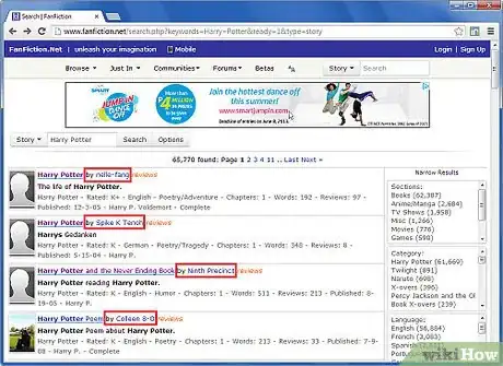 Image titled Read Stories on FanFiction.Net Step 5