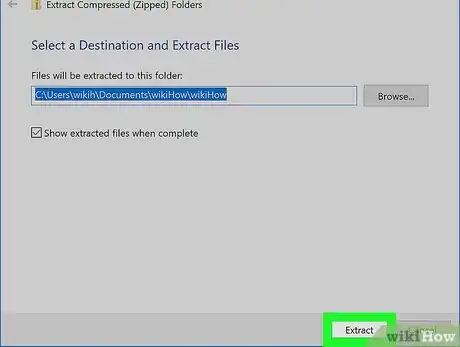 Image titled Unzip a File Step 7