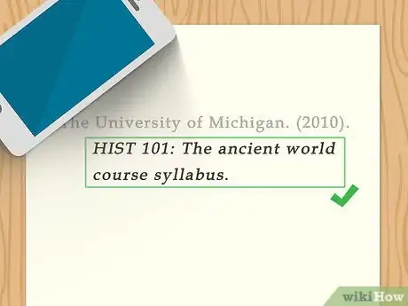 Image titled Cite a Syllabus in APA Step 4