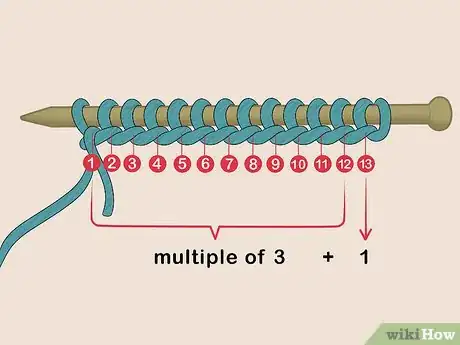 Image titled Knit the Waffle Stitch Step 1