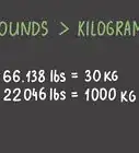 Convert Pounds to Kilograms