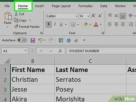 Image titled Unhide Columns in Excel Step 9