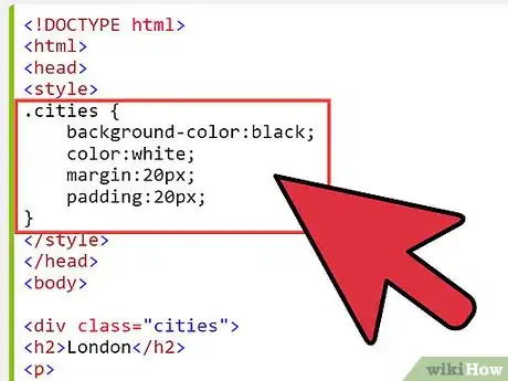 Image titled Define a CSS Class Style Step 4