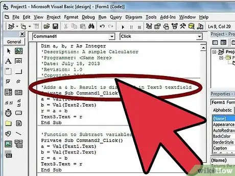 Image titled Add Comments in Visual Basic Step 2