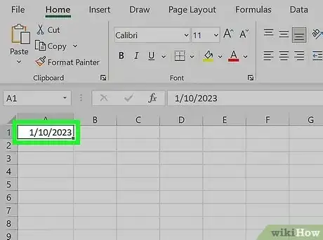 Image titled Calculate Number of Days Between Two Dates in Excel Step 1