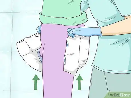 Image titled Change a Disposable Adult Diaper While Standing Step 9