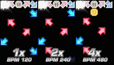 Image titled Pump It Up Scroll Speed 120 BPM.gif