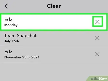 Image titled Clear Recents on Snapchat Step 5