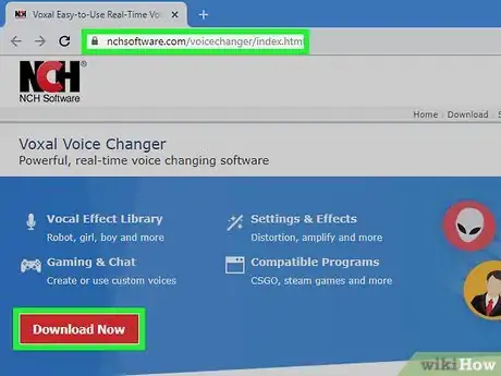 Image titled Use a Voxal Voice Changer Step 1