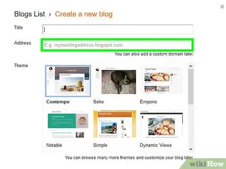 Image titled Create a Blogger Blog Step 5