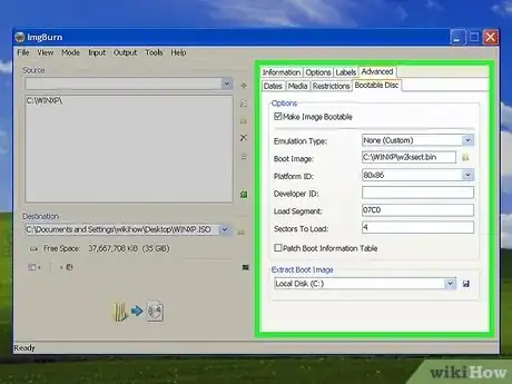 Image titled Create a Bootable Windows XP ISO from a Folder Step 8