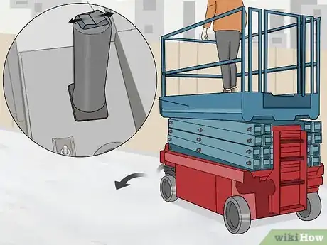 Image titled Operate a Scissor Lift Step 12