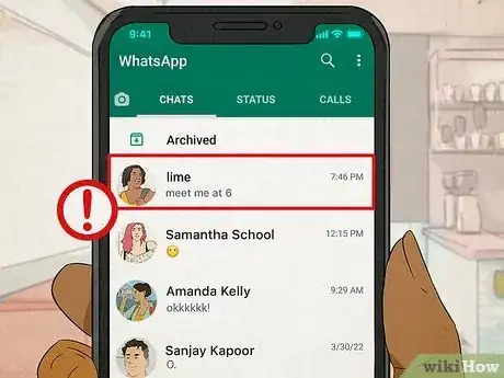 Image titled Know if Your Girlfriend Is Cheating on WhatsApp Step 4