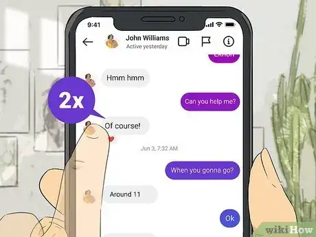 Image titled React to Messages on Instagram Step 2