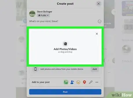 Image titled Upload a Video on Facebook Step 9