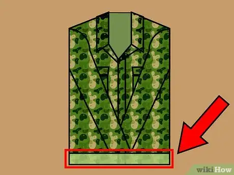 Image titled Fold Army Combat Uniforms Step 5