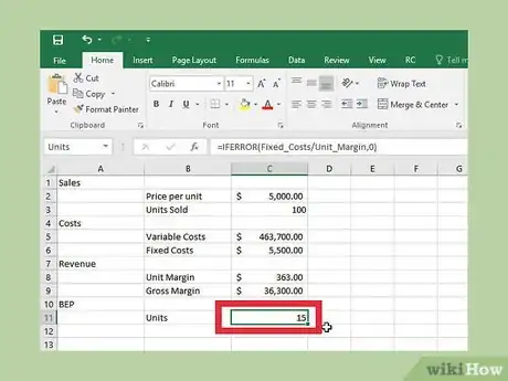 Image titled Do a Break Even Chart in Excel Step 27