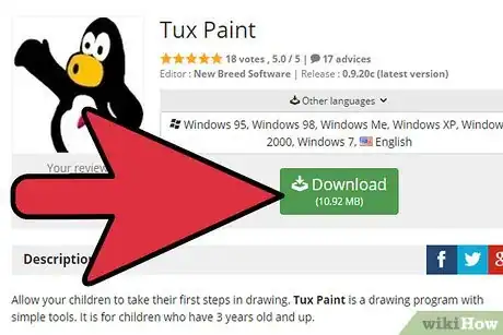 Image titled Use Tux Paint with Your Kids Step 1