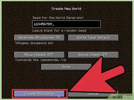 Image titled Use Seeds in Minecraft Step 3