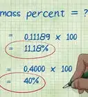 Calculate Mass Percent