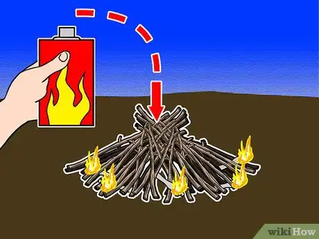 Image titled Make a Bonfire with Lighter Fluid Step 6