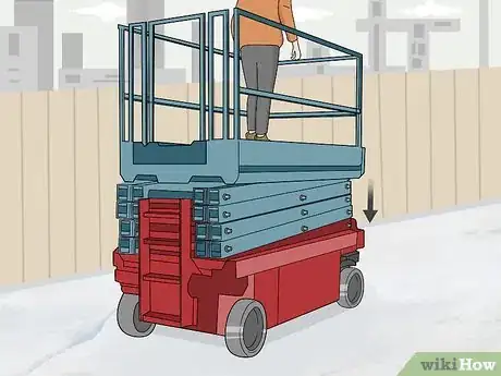 Image titled Operate a Scissor Lift Step 8